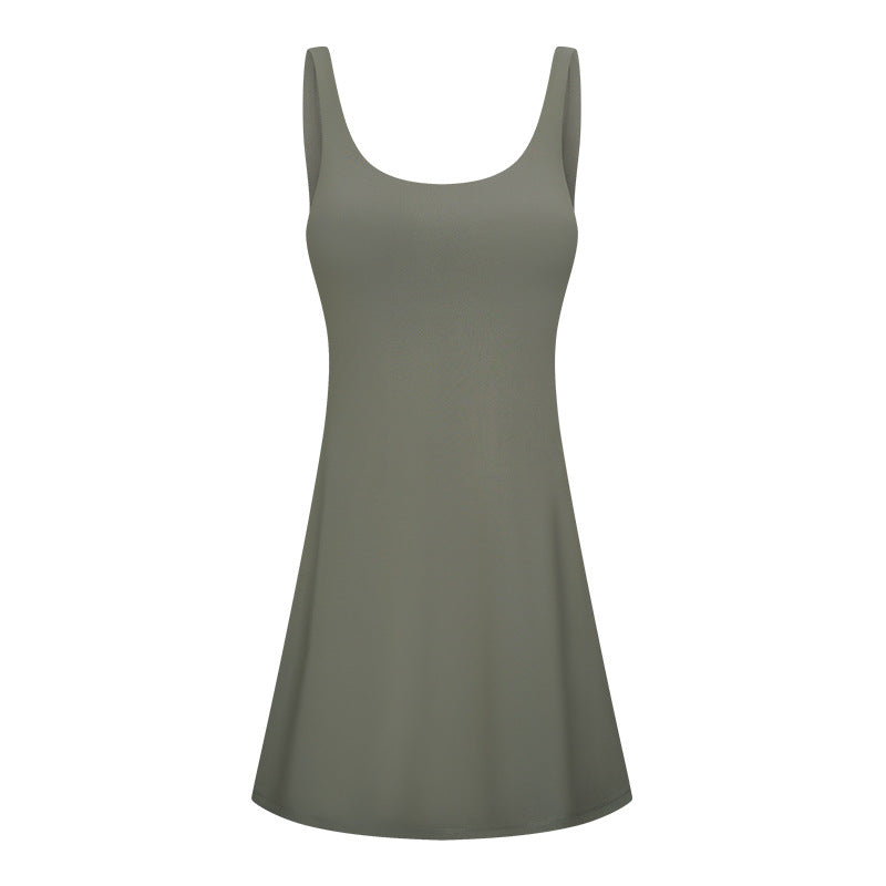 Damen Active Lounge Kleid – Integrierter BH & Shorts