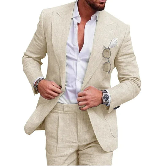Norbert™ Leinen-Anzug für Herren – Elegantes 2-teiliges Sommer-Set
