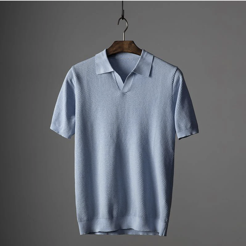 Gerardo Polo Shirt – Kurzarm-T-Shirt aus Baumwollstrick