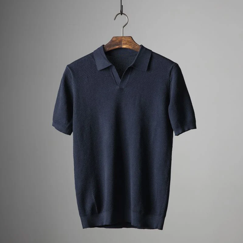 Gerardo Polo Shirt – Kurzarm-T-Shirt aus Baumwollstrick