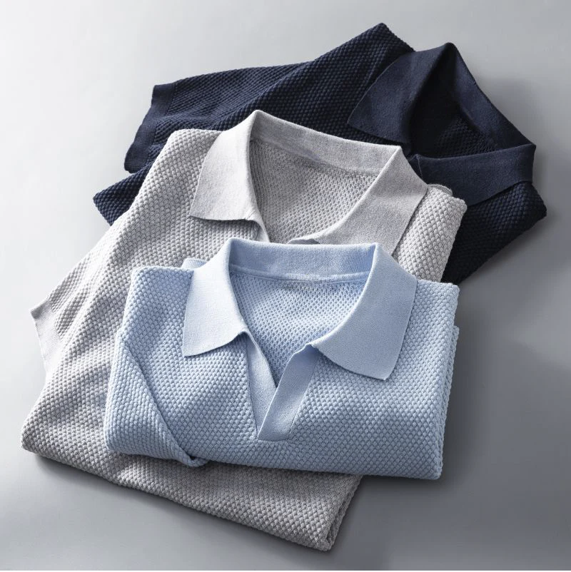 Gerardo Polo Shirt – Kurzarm-T-Shirt aus Baumwollstrick