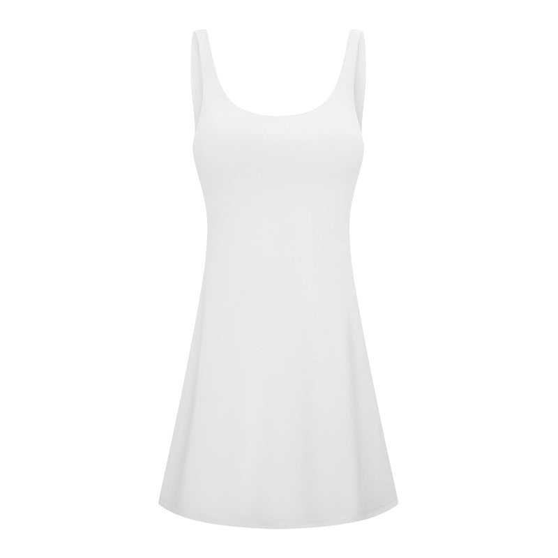 Damen Active Lounge Kleid – Integrierter BH & Shorts