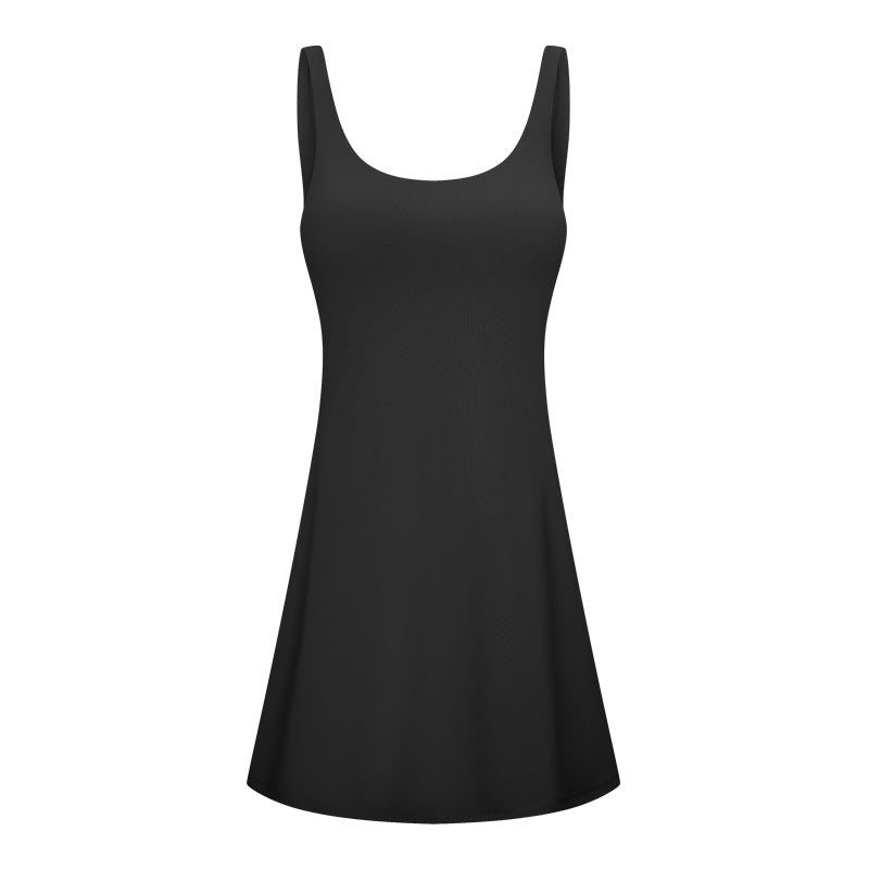 Damen Active Lounge Kleid – Integrierter BH & Shorts