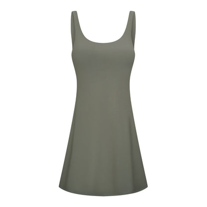Damen Active Lounge Kleid – Integrierter BH & Shorts