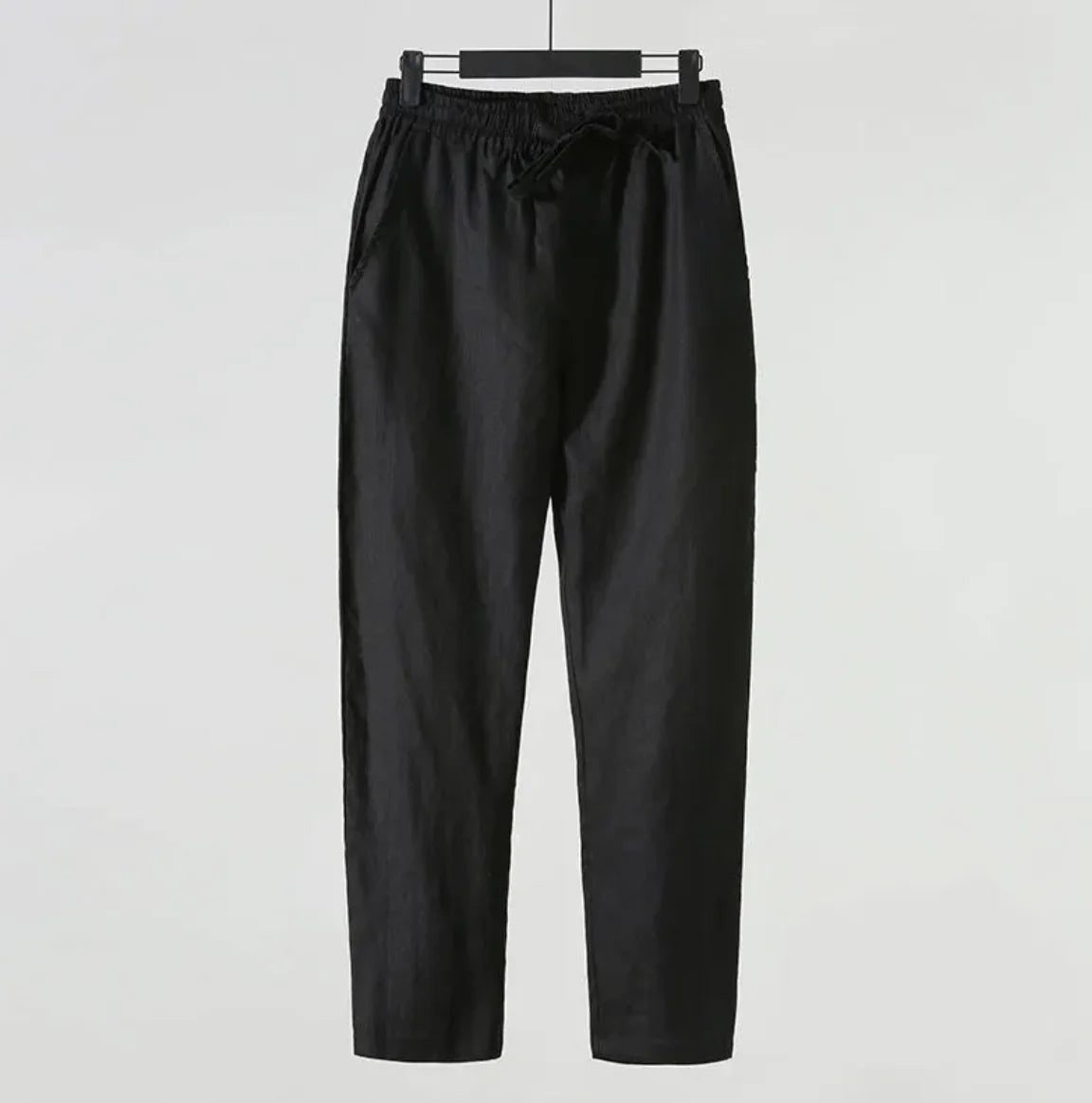 Herren Baumwoll-Leinen Cropped-Hose