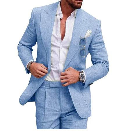 Norbert™ Leinen-Anzug für Herren – Elegantes 2-teiliges Sommer-Set
