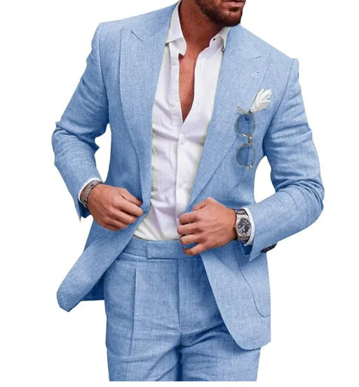 Norbert™ Leinen-Anzug für Herren – Elegantes 2-teiliges Sommer-Set