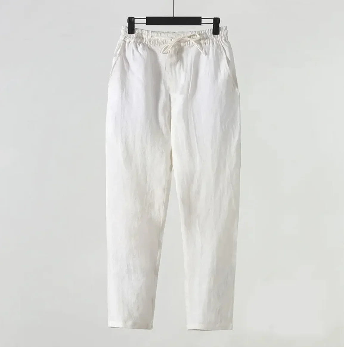 Herren Baumwoll-Leinen Cropped-Hose