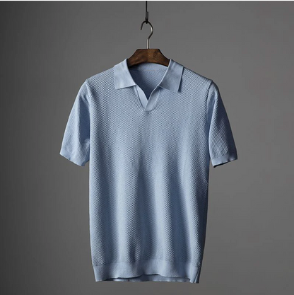 Gerardo Polo Shirt – Kurzarm-T-Shirt aus Baumwollstrick