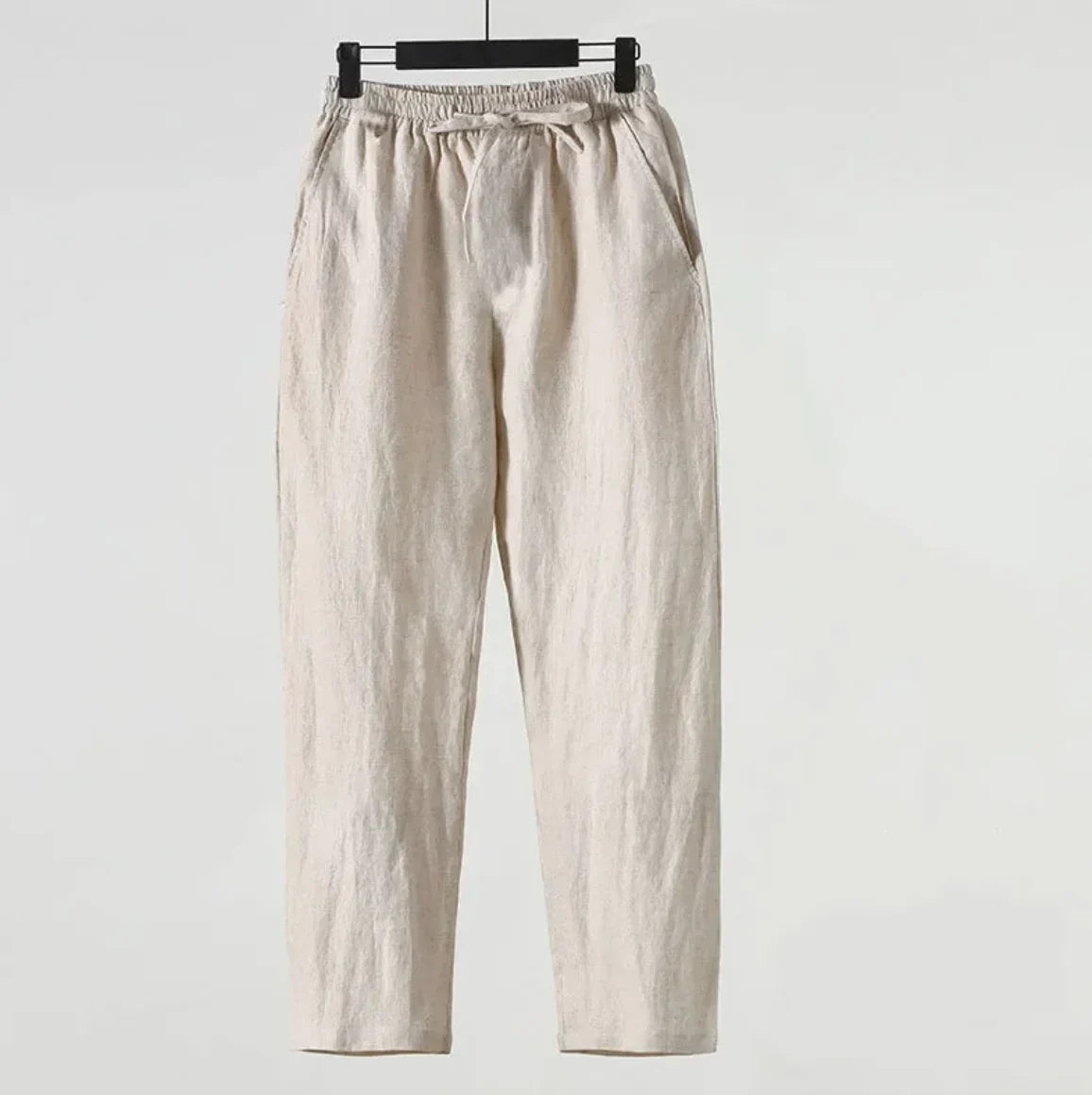 Herren Baumwoll-Leinen Cropped-Hose