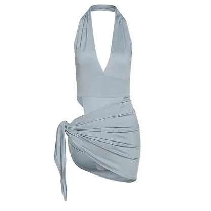 Lina™ Sommer Halter Maxikleid